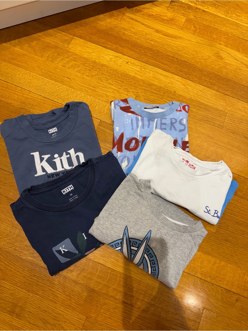 Moncler Kith Monalisa St Barths Kids  5 Tshirts size 10